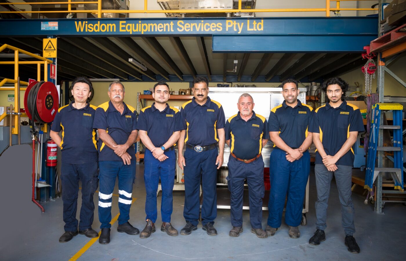 Wisdom Equipment Services team at head office