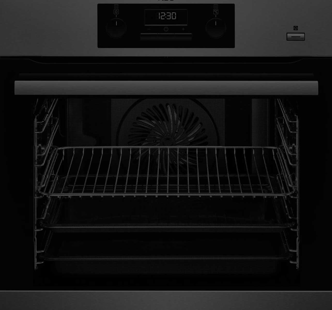 Commercial kitchen with conveyor pizza ovens
